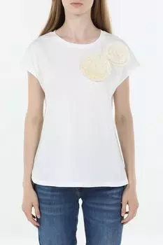 Футболка хлопковая с декором OVS