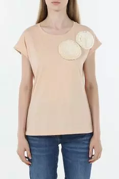 Футболка хлопковая с декором OVS