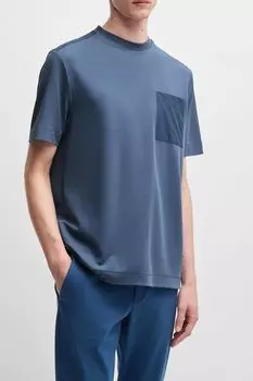 Футболка хлопковая с карманом BOSS