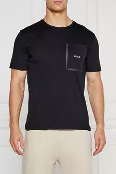 Футболка хлопковая с карманом BOSS