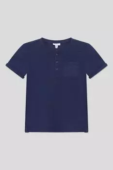 Футболка хлопковая с карманом и пуговицами Fagottino