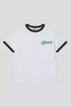 Футболка хлопковая с контрастными деталями GIOCO