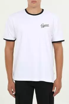 Футболка хлопковая с контрастными деталями Guess Jeans