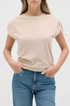 Футболка хлопковая с кулисками на плечах OVS