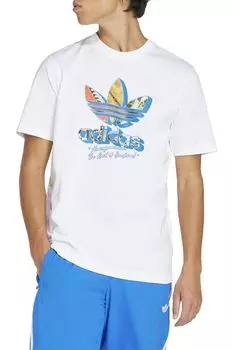 Футболка хлопковая с логотипом Adidas