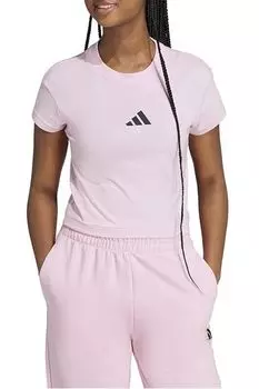 Футболка хлопковая с логотипом Adidas