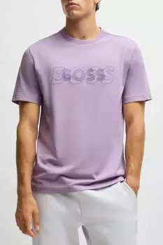 Футболка хлопковая с логотипом BOSS