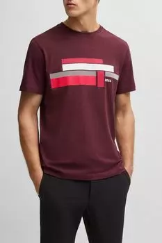 Футболка хлопковая с логотипом BOSS