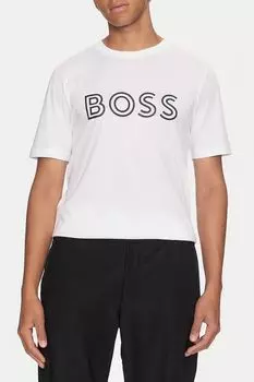 Футболка хлопковая с логотипом BOSS