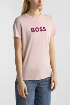 Футболка хлопковая с логотипом BOSS