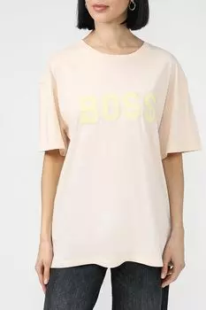 Футболка хлопковая с логотипом BOSS