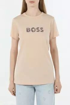Футболка хлопковая с логотипом BOSS