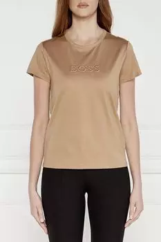 Футболка хлопковая с логотипом BOSS