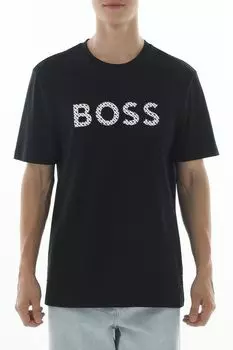 Футболка хлопковая с логотипом BOSS