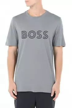 Футболка хлопковая с логотипом BOSS