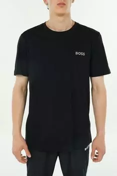 Футболка хлопковая с логотипом BOSS