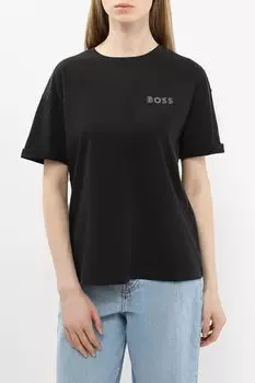 Футболка хлопковая с логотипом BOSS