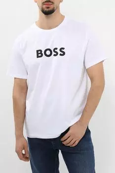 Футболка хлопковая с логотипом BOSS