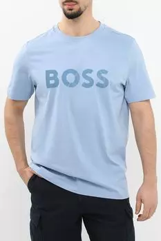 Футболка хлопковая с логотипом BOSS