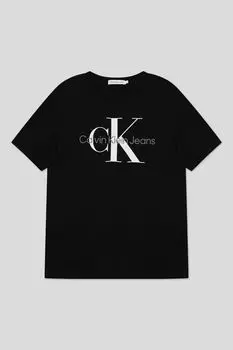 Футболка хлопковая с логотипом Calvin Klein Jeans