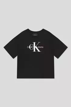 Футболка хлопковая с логотипом Calvin Klein Jeans