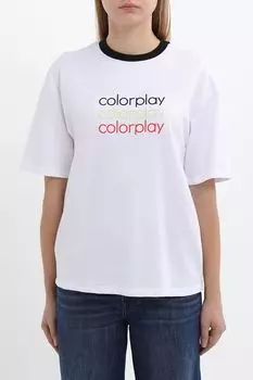 Футболка хлопковая с логотипом COLORPLAY