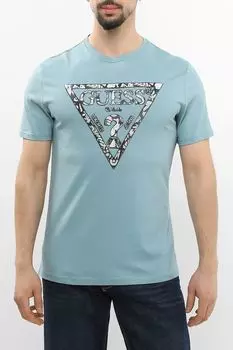 Футболка хлопковая с логотипом Guess