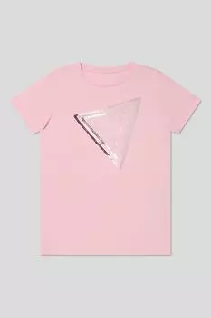 Футболка хлопковая с логотипом Guess