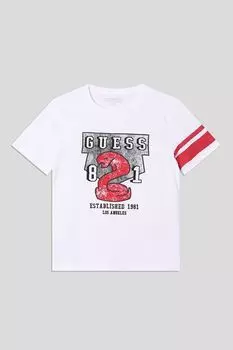 Футболка хлопковая с логотипом Guess