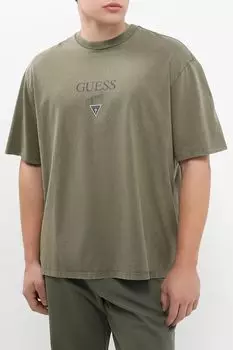 Футболка хлопковая с логотипом Guess Jeans