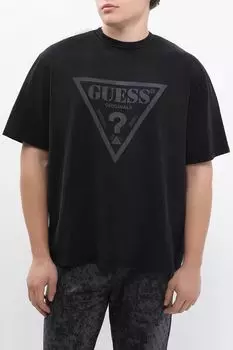 Футболка хлопковая с логотипом Guess Jeans
