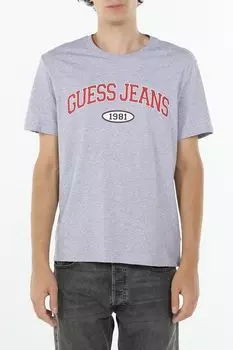 Футболка хлопковая с логотипом Guess Jeans