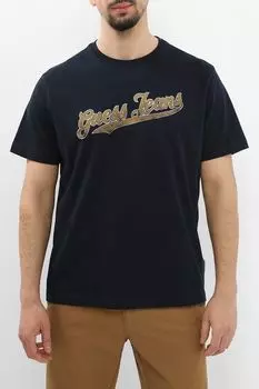 Футболка хлопковая с логотипом Guess Jeans