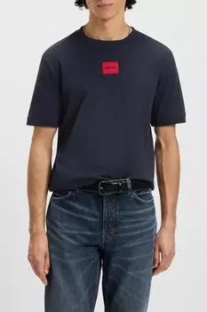 Футболка хлопковая с логотипом HUGO