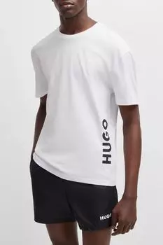 Футболка хлопковая с логотипом HUGO