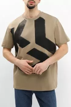 Футболка хлопковая с логотипом Karl Lagerfeld Jeans