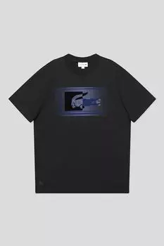 Футболка хлопковая с логотипом Lacoste