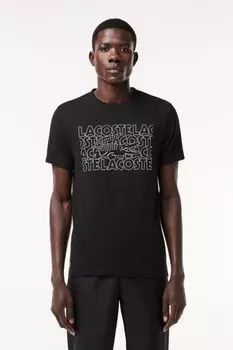 Футболка хлопковая с логотипом Lacoste