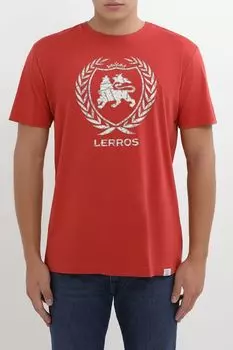 Футболка хлопковая с логотипом LERROS