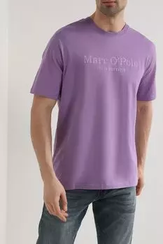 Футболка хлопковая с логотипом Marc O'Polo