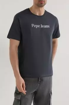 Футболка хлопковая с логотипом PEPE JEANS
