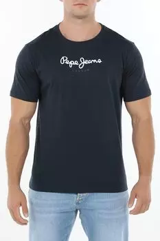 Футболка хлопковая с логотипом PEPE JEANS