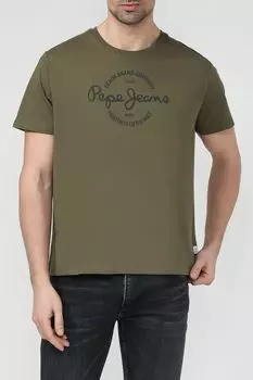 Футболка хлопковая с логотипом PEPE JEANS