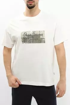 Футболка хлопковая с логотипом PEPE JEANS