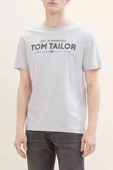 Футболка хлопковая с логотипом TOM TAILOR