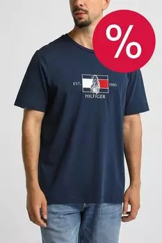 Футболка хлопковая с логотипом Tommy Hilfiger