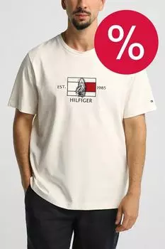 Футболка хлопковая с логотипом Tommy Hilfiger