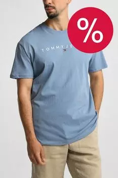 Футболка хлопковая с логотипом Tommy Jeans