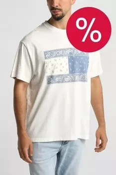 Футболка хлопковая с логотипом Tommy Jeans