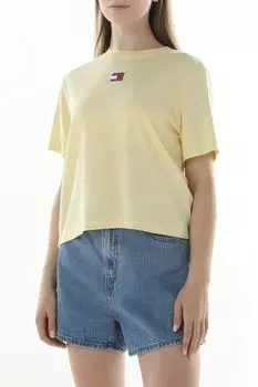 Футболка хлопковая с логотипом Tommy Jeans